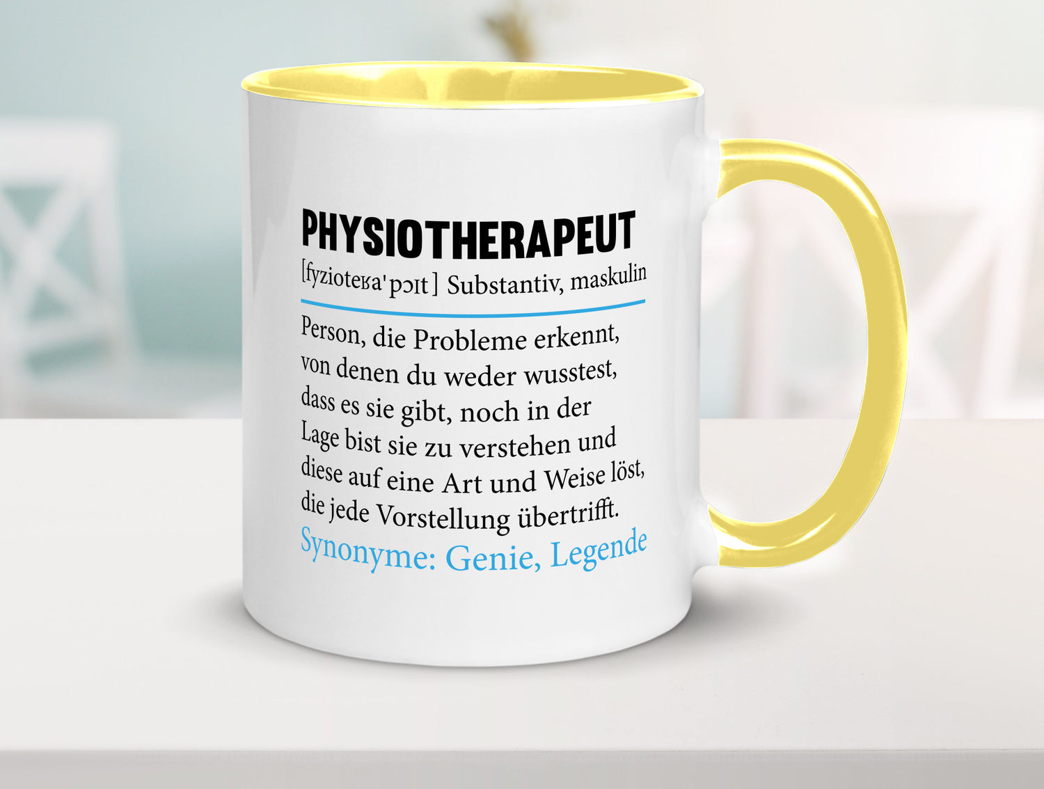 Physiotherapeut | Beruf Spruch Text lustig v2 Humor Arbeit Kollegen Büro