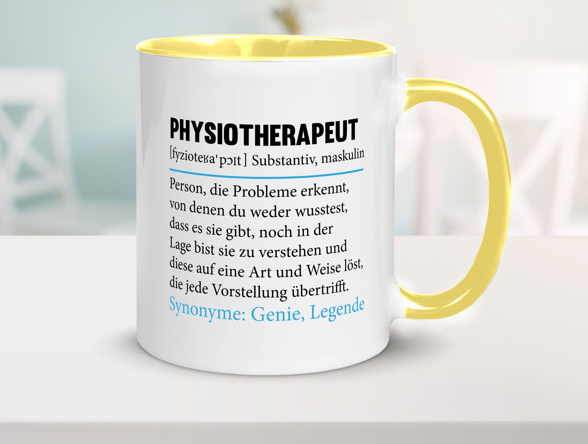 Physiotherapeut | Beruf Spruch Text lustig v2 Humor Arbeit Kollegen Büro