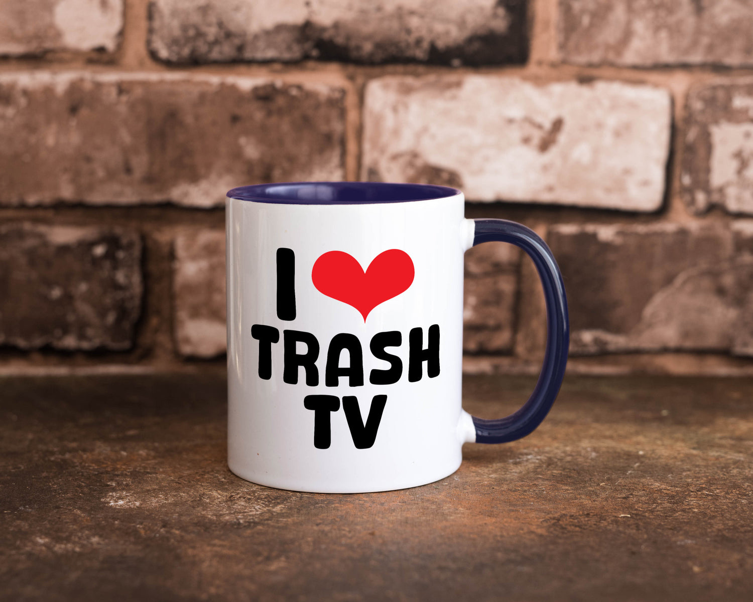 I love Trash TV | v2 lustig Humor Geschenkidee Geschenk Tasse