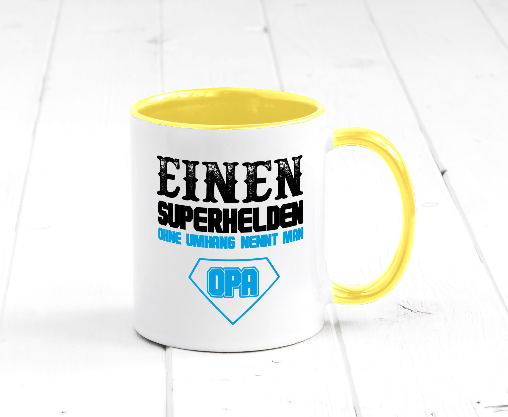 Superheld Opa Geschenk Familie Geschenkidee lustiger Spruch Tasse