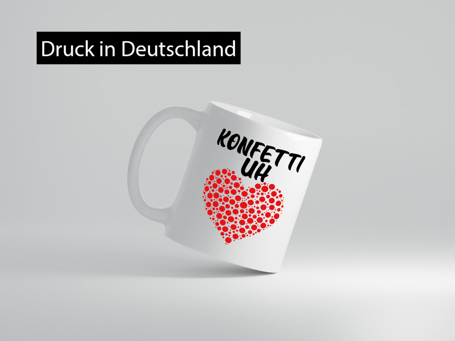 Konfetti im Herzen | buntes Herz Karneval Fasching lustig Humor Geschenkidee