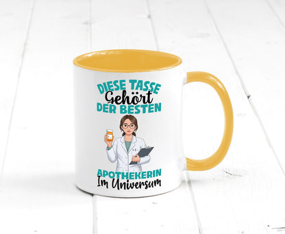 Im Universum: Apothekerin | Apotheke Pharmazie lustiger Spruch Geschenk Humor