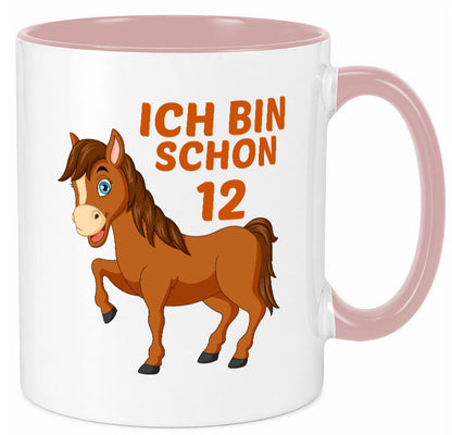 12. Geburtstag | Ich bin schon 12 Pferde Pony Geschenkidee Humor Tasse