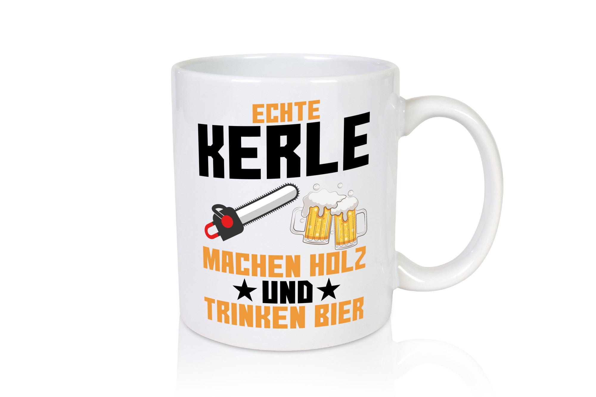 Holz machen und Bier trinken | Holzfäller Waldarbeiter lustiger Spruch Geschenk