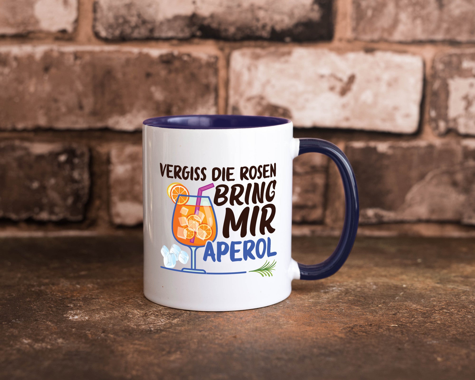 Bring mir Aperol | Rosen Paar Party Geschenkidee Humor Tasse
