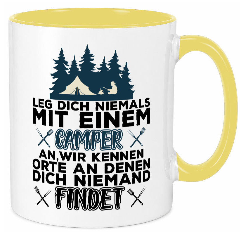 Camper Humor | Spruch Tasse Camping schwarzer Geschenk Geschenkidee lustiger