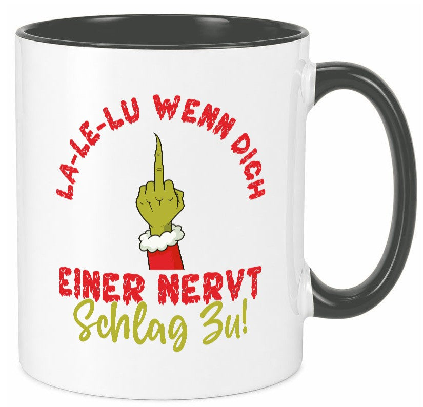 La Le Lu | Weihnachten Weihnachtsmuffel Lichter vl4 lustig Humor Geschenkidee Tasse