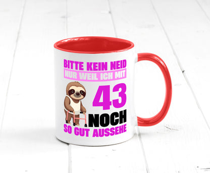 43. Geburtstag | Bitte kein neid Faultier 43 Jahre Geschenk Geschenkidee