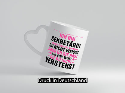 Löse Probleme: Sekretärin | Büro v2 Geschenkidee Arbeit Kollegen Humor Tasse