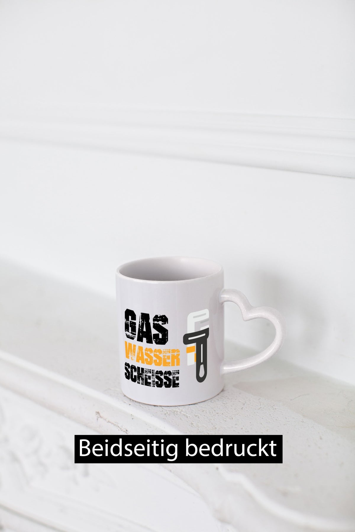 Gas | Wasser Scheisse Klempner lustiger Spruch Geschenk Humor Geschenkidee Tasse