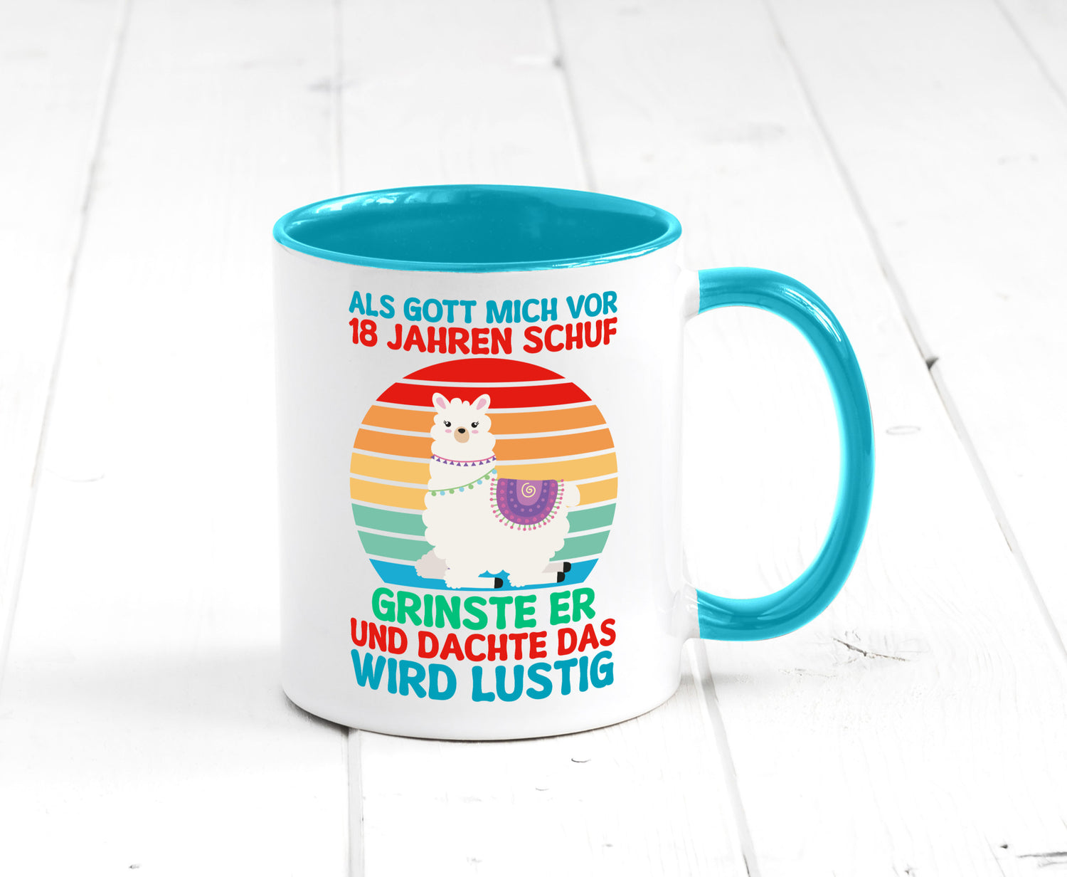 18. Geburtstag | 18 Jahre Gut Schuf mich Lama v2 Geschenk Geschenkidee lustiger