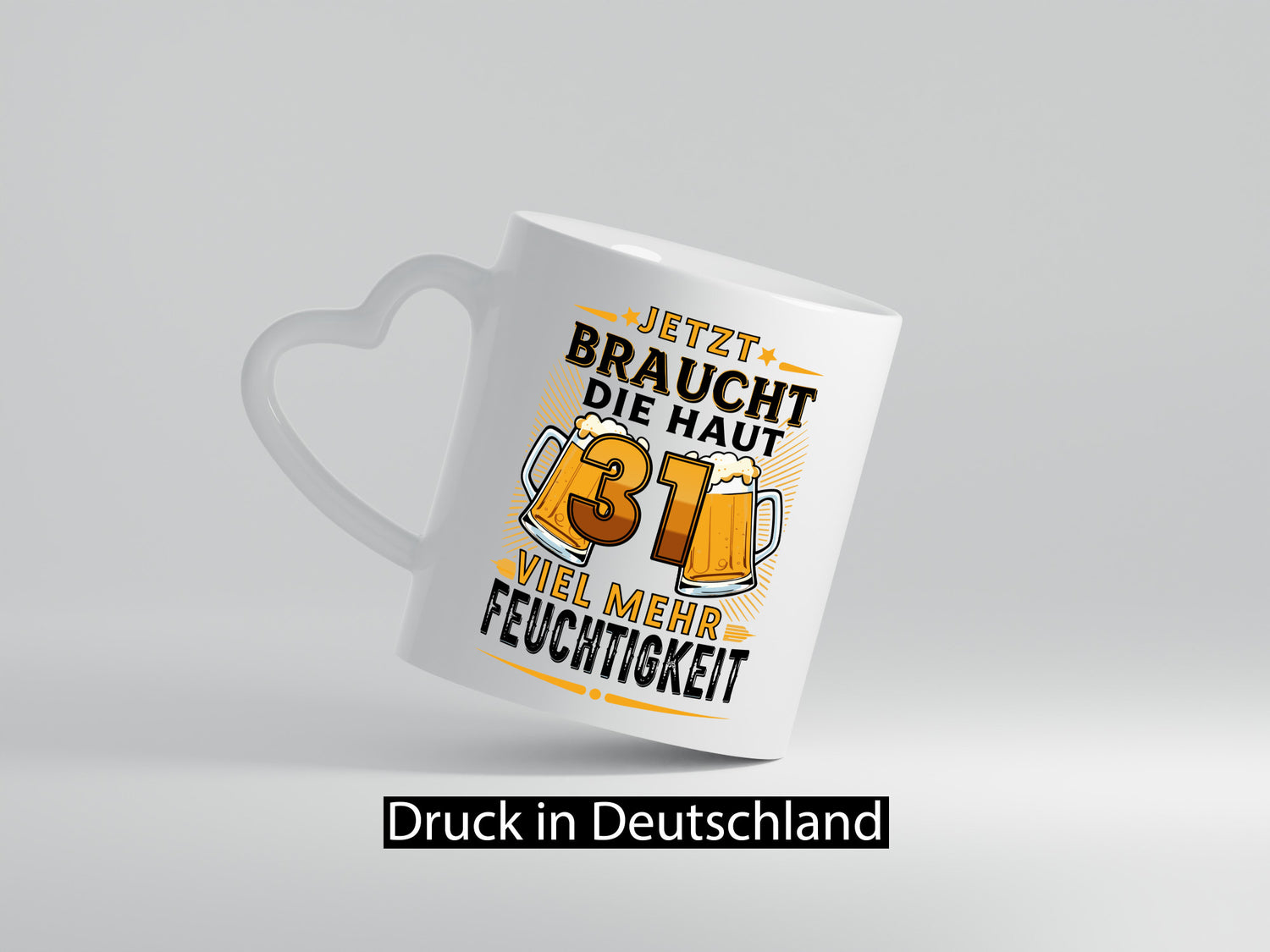 31 braucht die haut mehr Feuchtigkeit | 31. Geburtstag Geschenkidee Humor Tasse