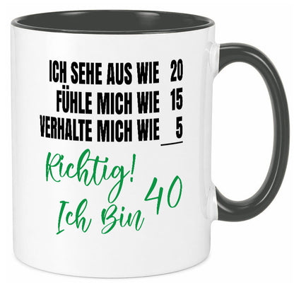 Ich bin Jung | 40 Geburtstag Verhalte mich wie ein Kind Geschenk Geschenkidee
