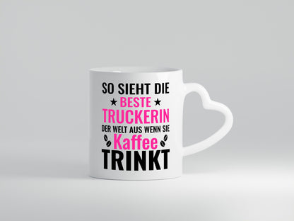 Kaffee trinkt: Truckerin | LKW Fahrerin Humor Geschenkidee Tasse