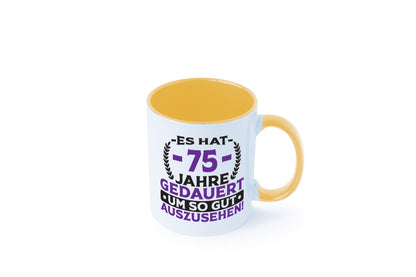 75 Jahre gedauert um so gut auszusehen | 75. Geburtstag Humor Geschenkidee Tasse