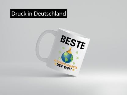 Welt Beste Altenpflegerin | Pflegepersonal Pflege Humor Geschenkidee Tasse