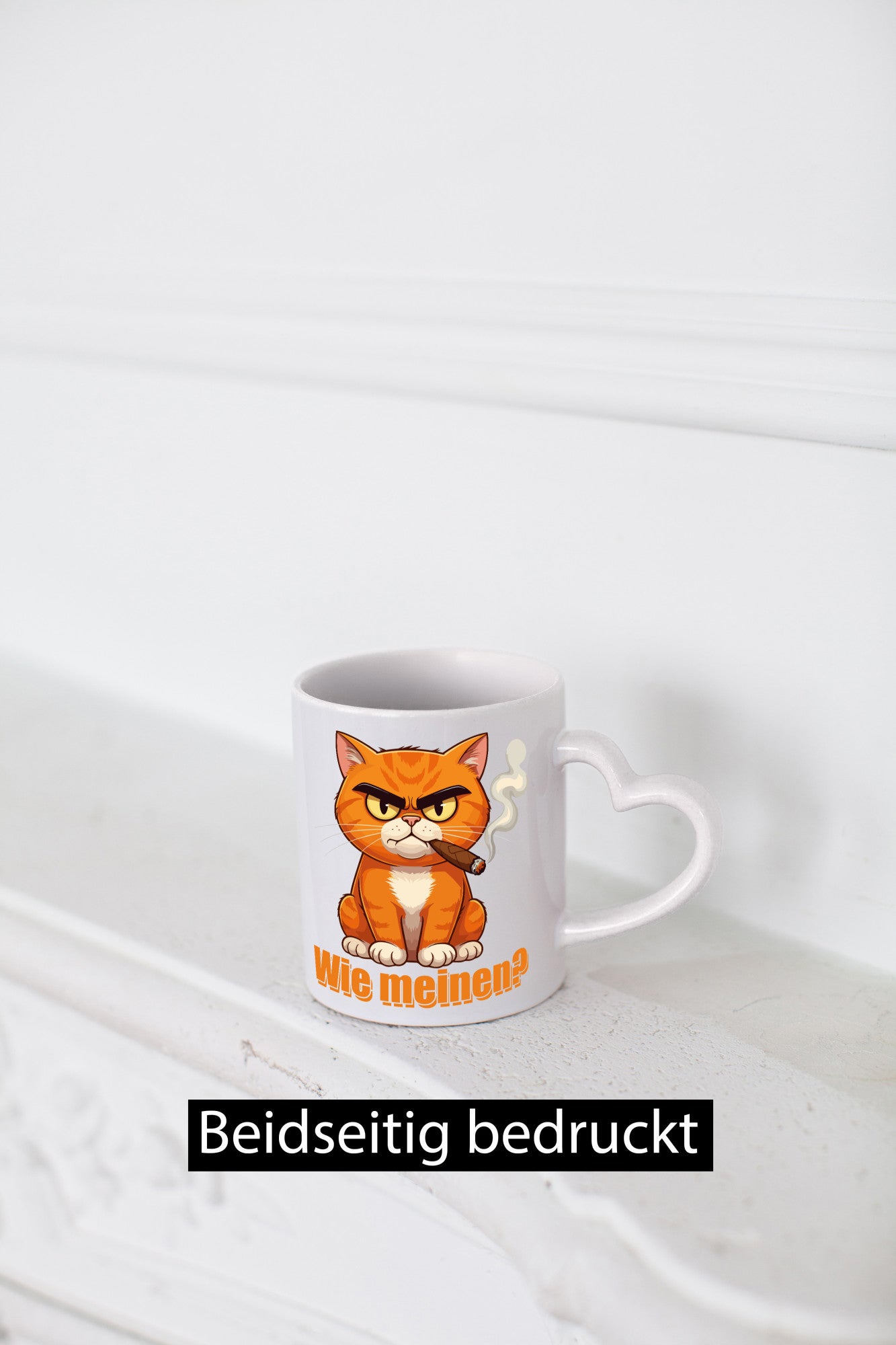 Wie bitte? | Böse Katze Katzenliebhaber Geschenk Tierliebhaber Humor lustiger