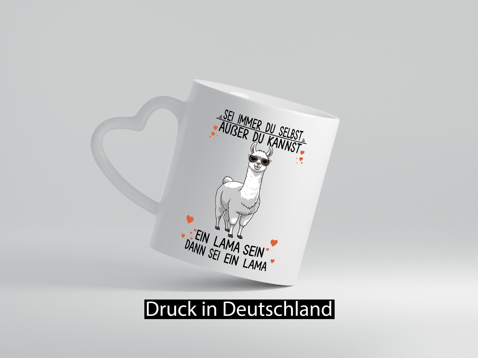 Sei ein Lama | Alpaka lustig Humor Geschenkidee Geschenk Tasse