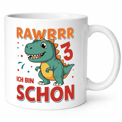 3. Geburtstag | 3 Jahre Raw ich bin schon T-Rex lustig Geschenkidee Geschenk