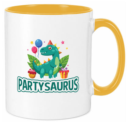 Partysaurus | Geburtstag Dinosaurier Luftballon Geschenkidee Humor Tasse