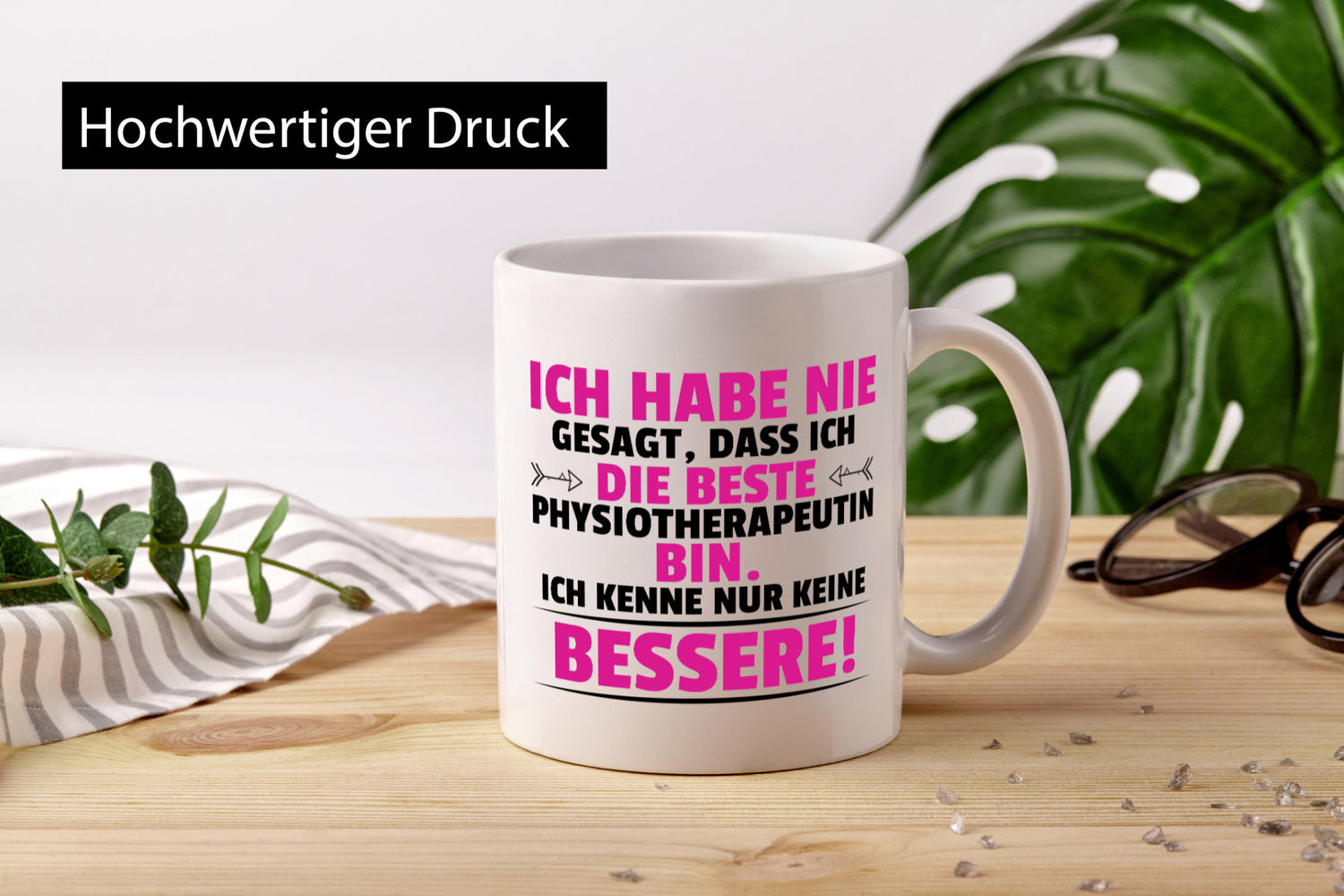 Die Beste Physiotherapeutin v2 Geschenkidee Humor Tasse