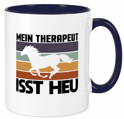 Mein Therapeut isst Heu | Pferd Pferdeliebhaber Humor Geschenkidee Tasse