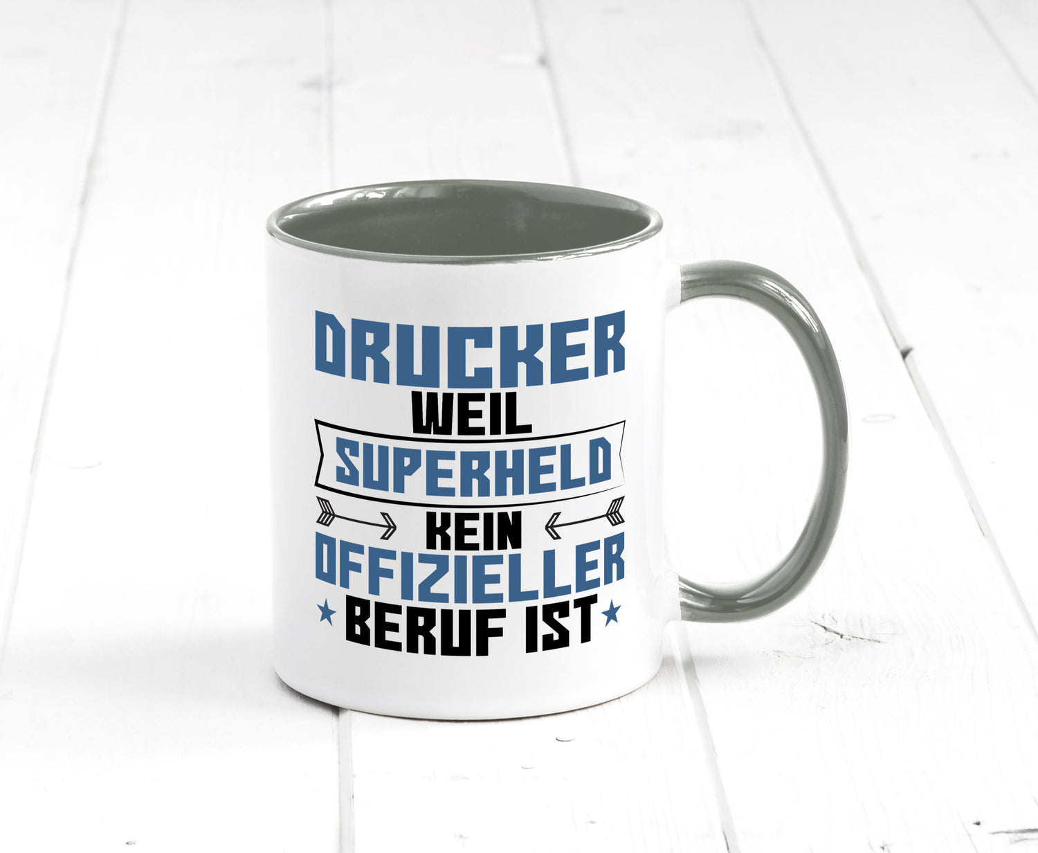 Superheld Drucker | Druckerei Print Medien Humor Geschenkidee Tasse
