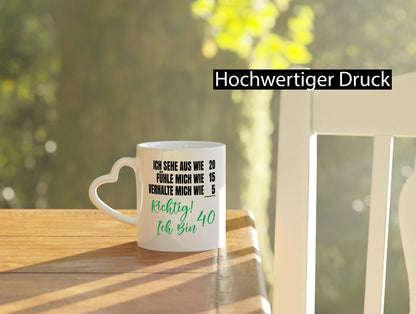 Ich bin Jung | 40 Geburtstag Verhalte mich wie ein Kind Geschenk Geschenkidee Tasse