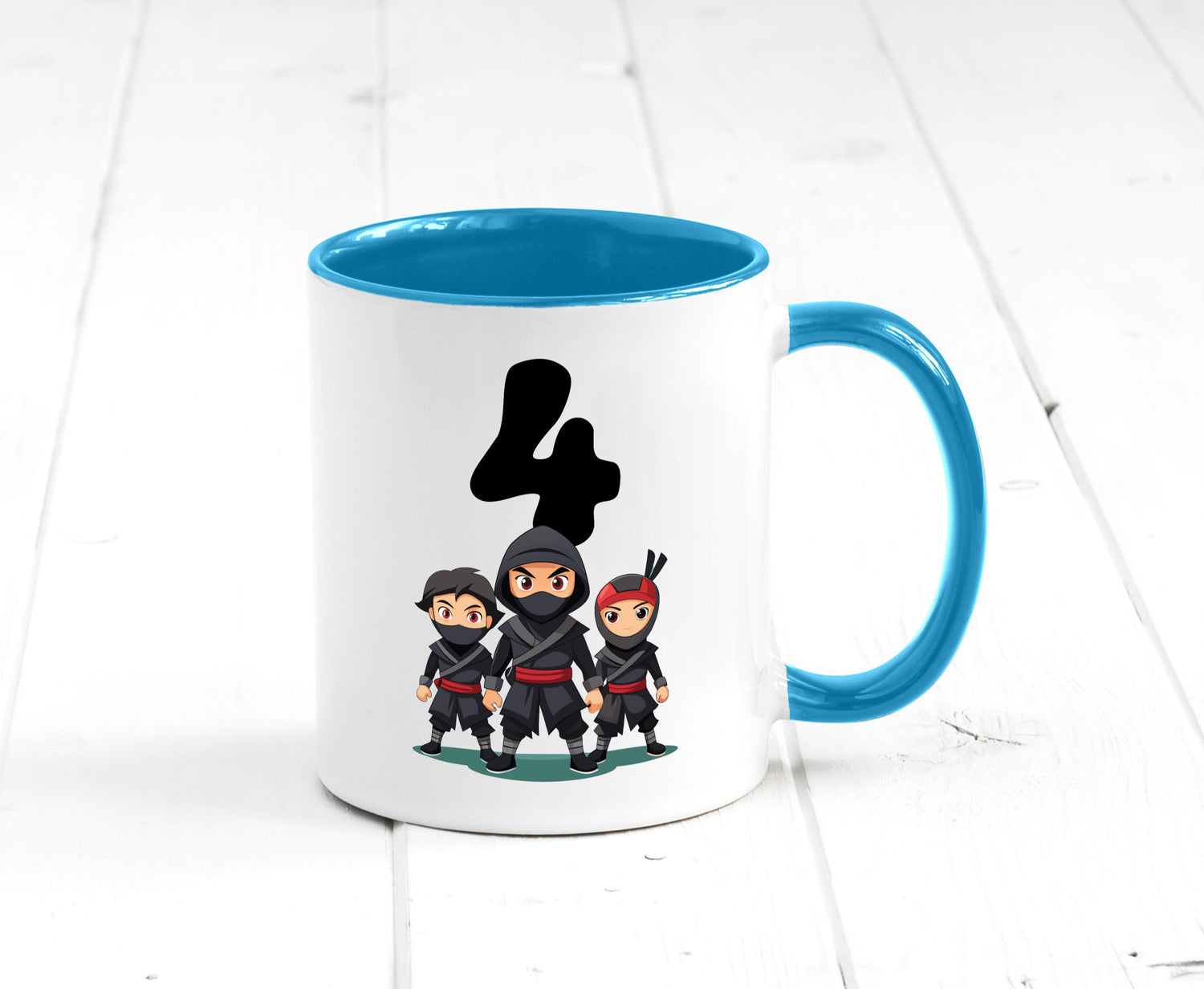 4. Geburtstag | 4 Jahre Ninja lustig Geschenkidee Geschenk Tasse