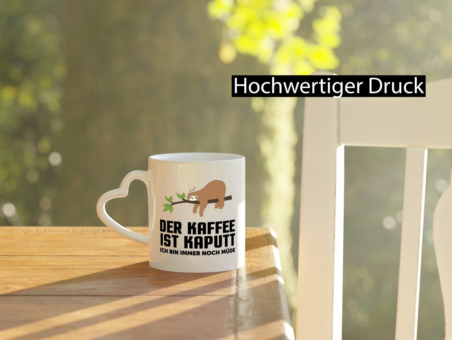 kaffee ist kaputt ich bin noch müde | Faultier schlafen Geschenkidee