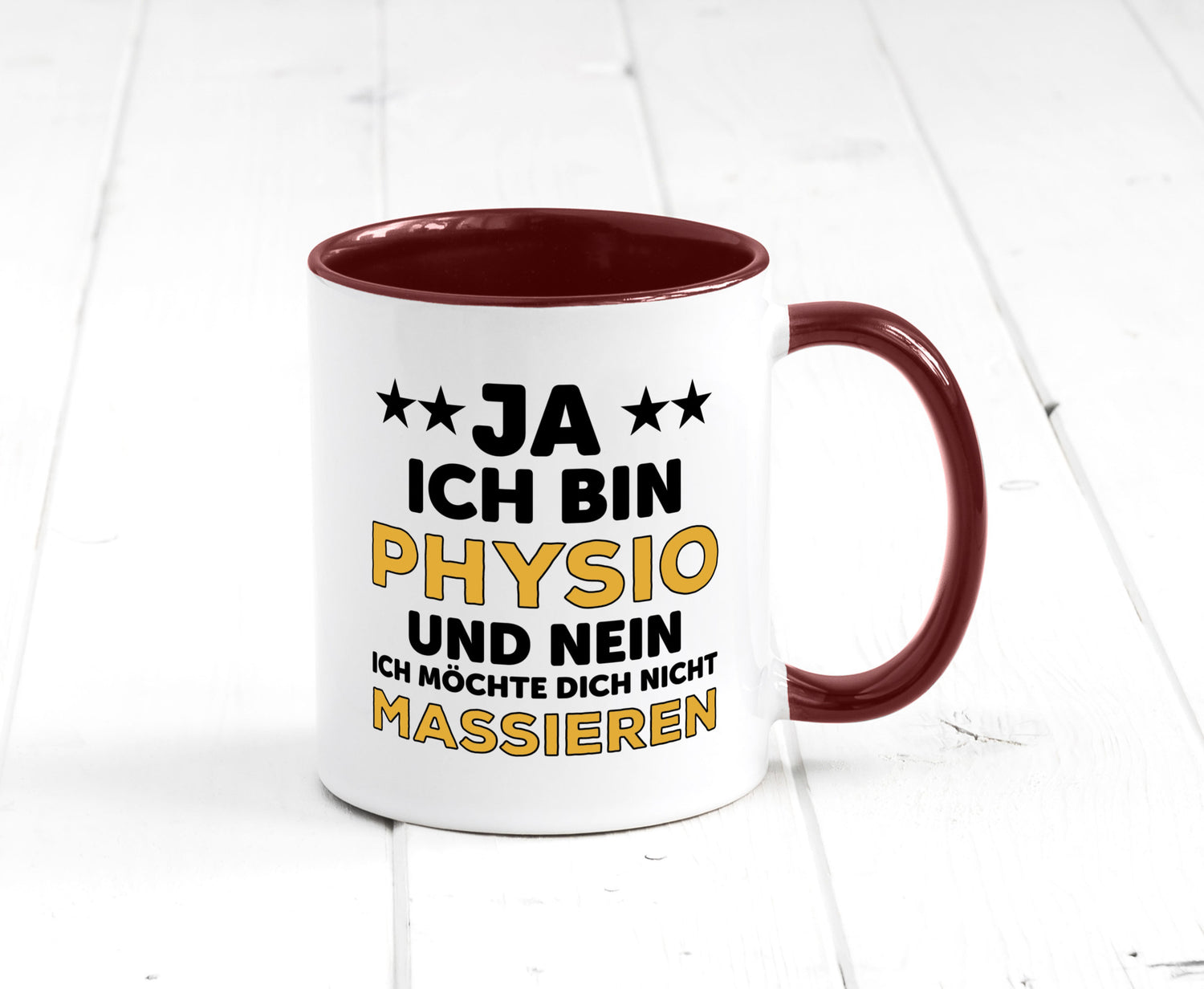 Ich bin Physio | lustige Spruch Tasse Physiotherapeut Geschenkidee Humor