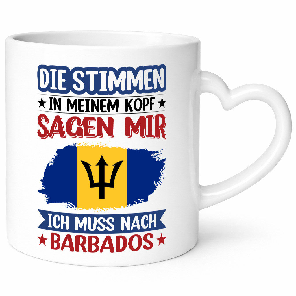 Barbados | Urlaub Stimmen in meinem Kopf Traumland lustiger Spruch Geschenk