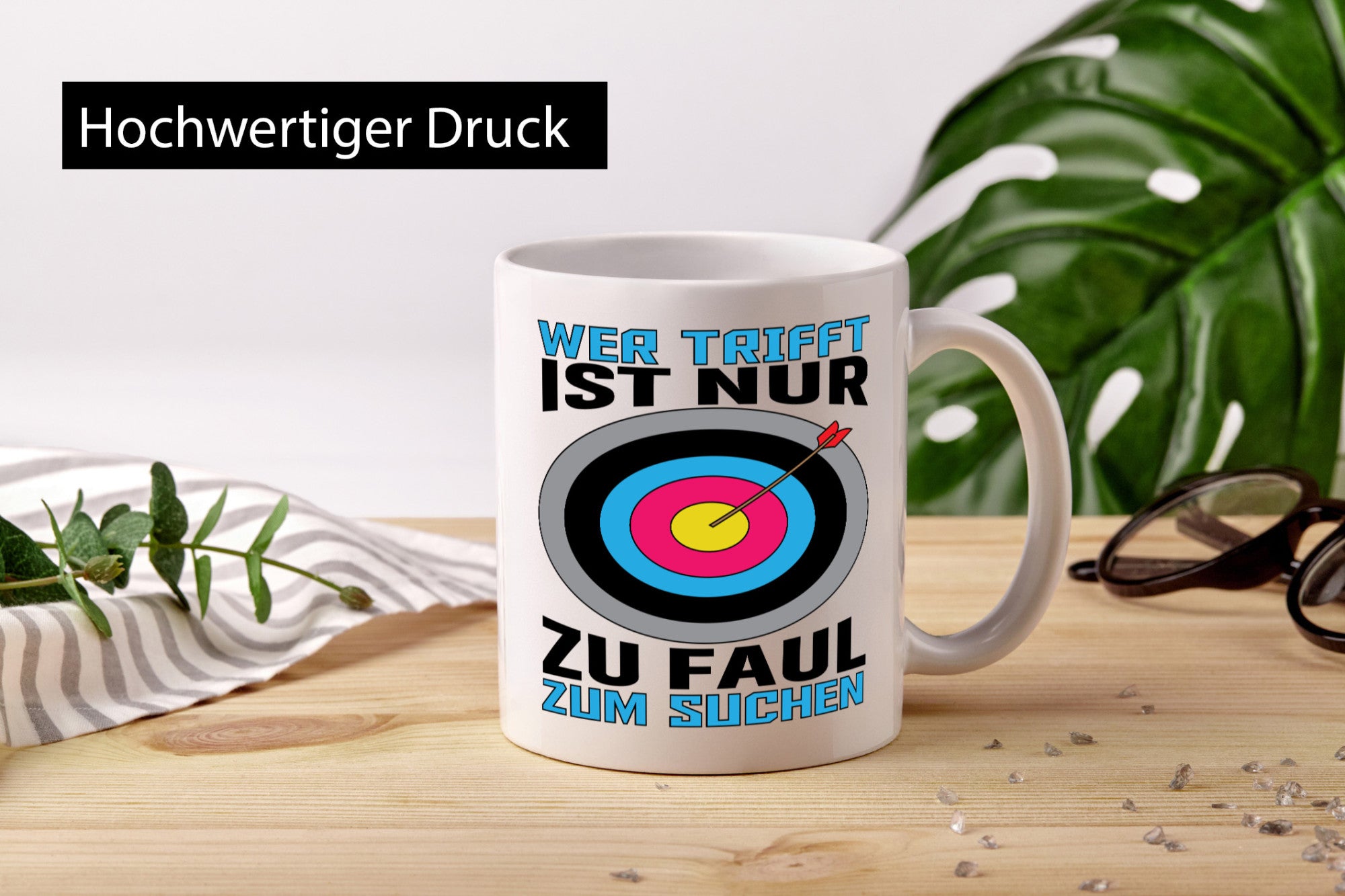Wer trifft ist nur zu Faul zum Suchen | Bogenschießen Geschenk Humor