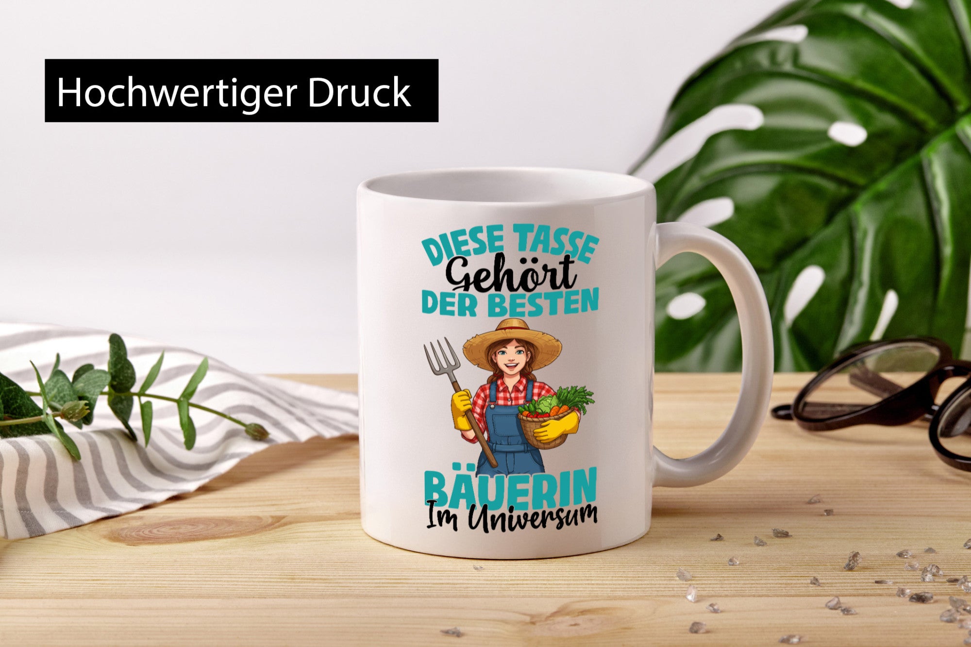 Im Universum: Bäuerin | Bauernhof Landwirtschaft lustiger Spruch Geschenk Humor