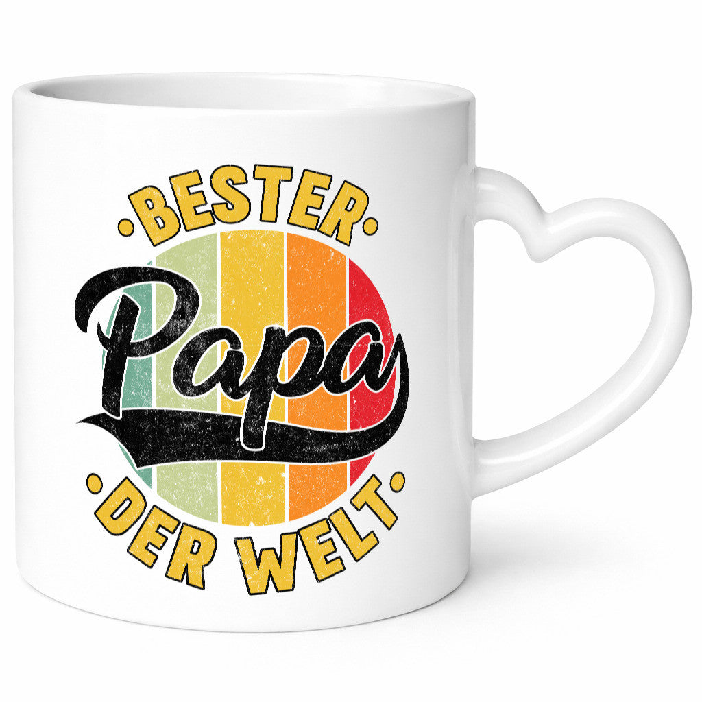 Bester Papa der Welt | Vatertag Vintage Geschenkidee Familie Humor Tasse