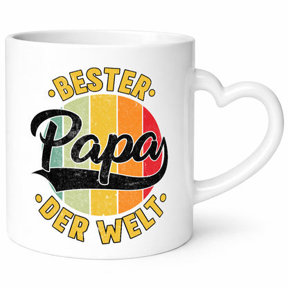 Bester Papa der Welt | Vatertag Vintage Geschenkidee Familie Humor Tasse