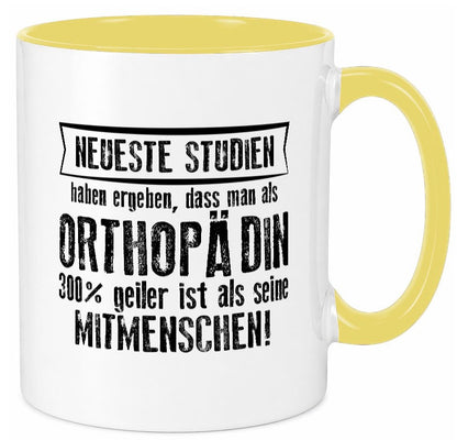 Neuste Studien: Orthopädin |Orthopädie Humor Geschenkidee Tasse