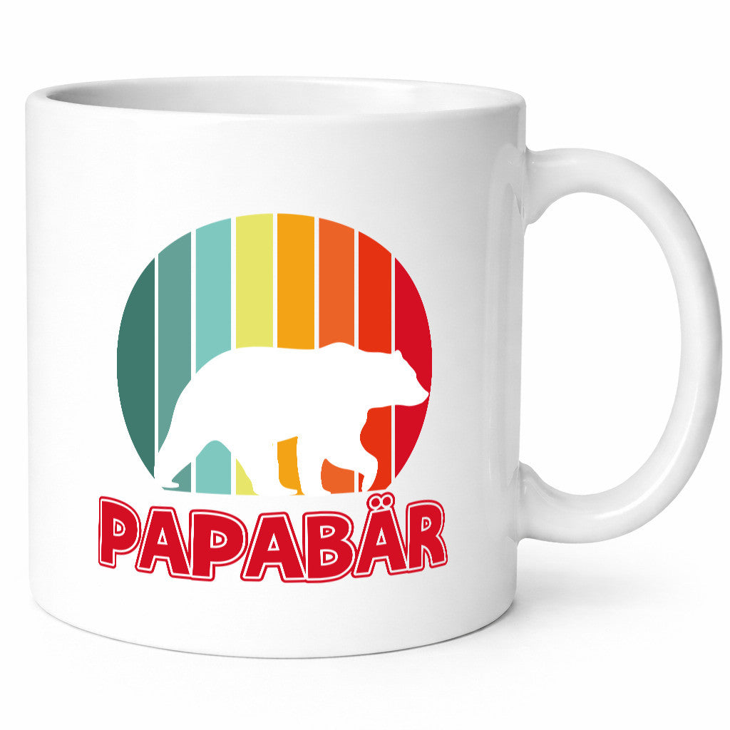 Papabär | Papa Tasse Vater Vatertag Bär lustiger Spruch Geschenk Familie