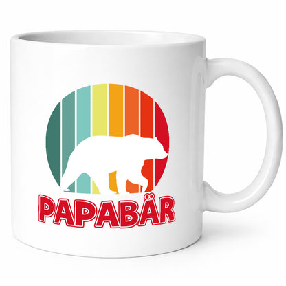 Papabär | Papa Tasse Vater Vatertag Bär lustiger Spruch Geschenk Familie