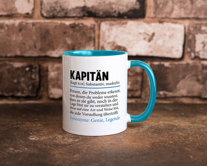 Kapitän | Spruch lustig Schiffskapitän Schiff Geschenk Humor Geschenkidee