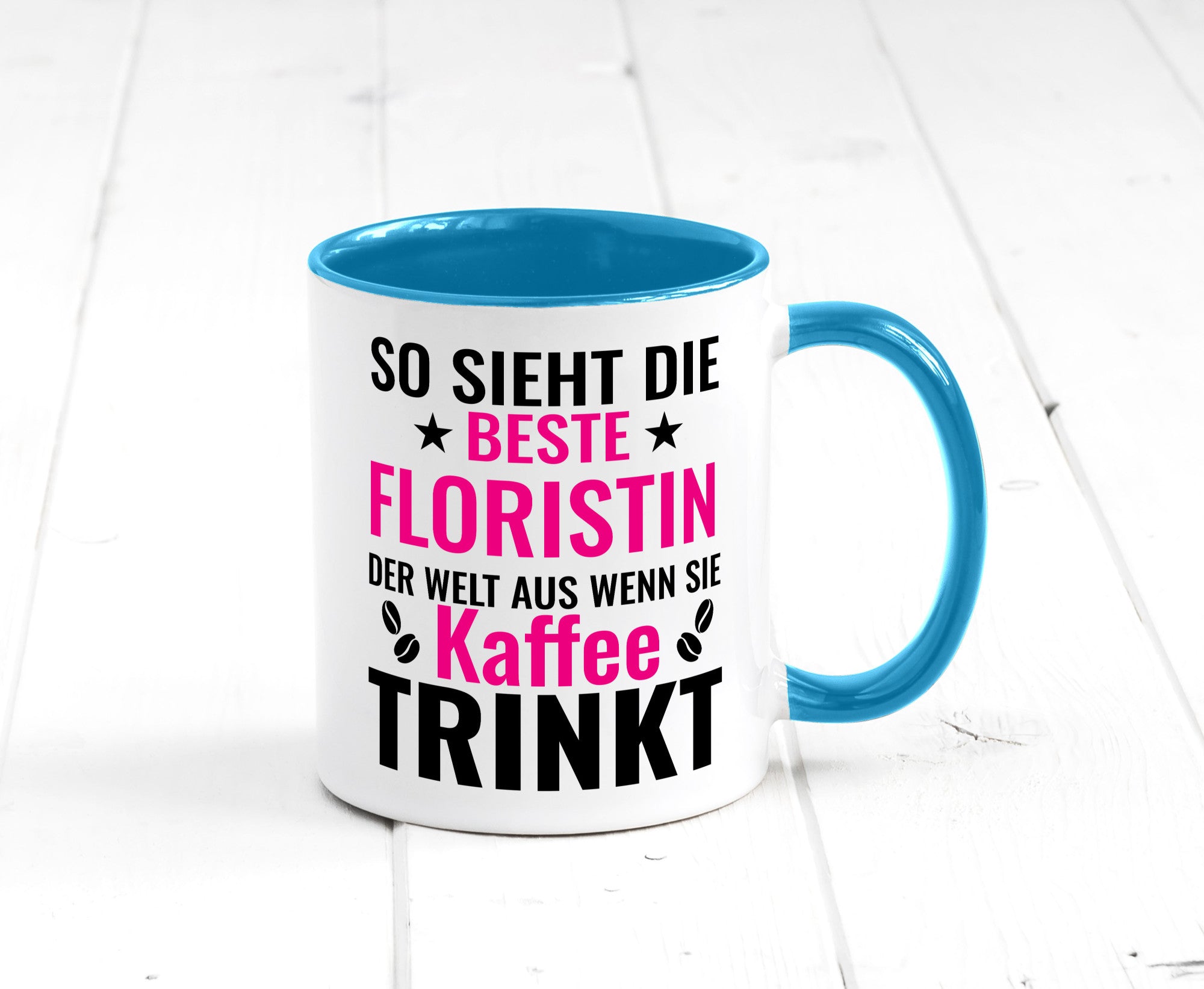 Kaffee trinkt: Floristin | Blumen Verkäuferin lustiger Spruch Geschenk Humor