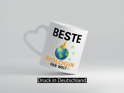Welt Beste Biologin | Biologie Naturforscherin Geschenkidee Humor Tasse