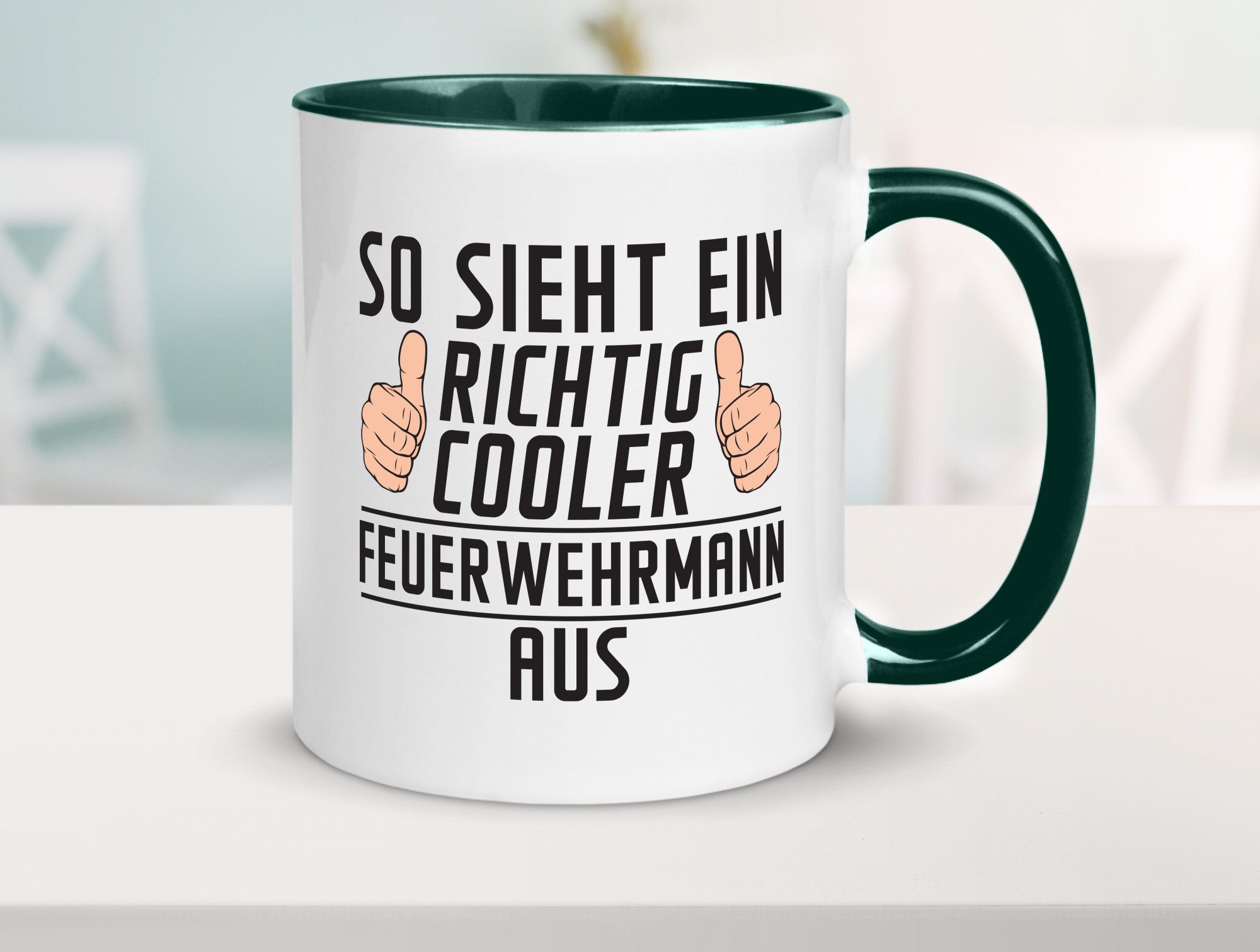 Richtig Cooler Feuerwehrmann | Feuerwehr Geschenkidee Humor Tasse