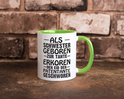 Eid der Patentante | Tante Tasse Schwester Humor lustig Geschenkidee Geschenk