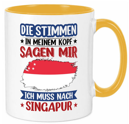 Singapur | Urlaub Stimmen in meinem Kopf Traumland v2 lustiger Spruch Geschenk