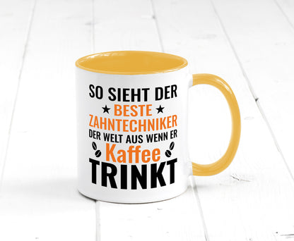 Kaffee trinkt: Zahntechniker | Zahnmedizin Geschenk Humor Geschenkidee lustiger