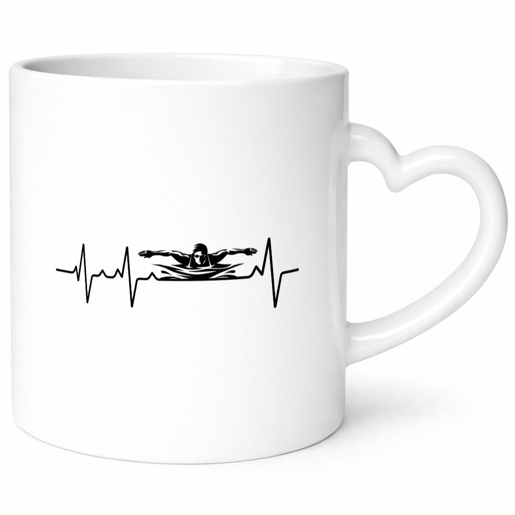 Schwimmer Herzschlag | Schwimmen Wasser Sport lustig Humor Geschenkidee