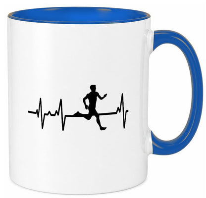 Jogger Herzschlag | Motiv Läufer Marathon Joggen Humor Geschenkidee Tasse