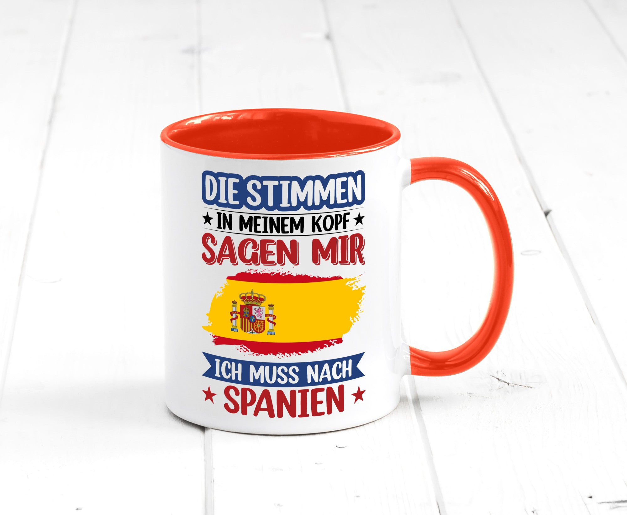 Spanien | Urlaub Stimmen in meinem Kopf Traumland v2 lustiger Spruch Geschenk