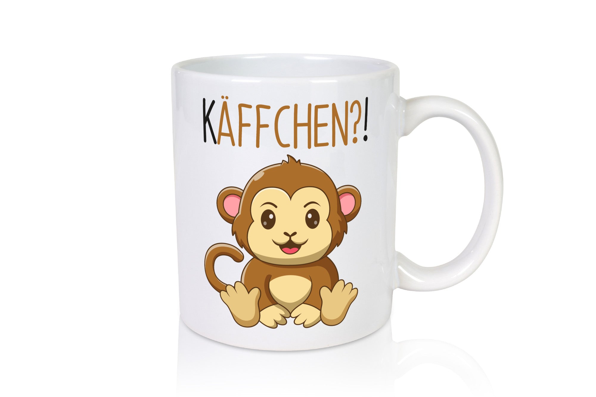 Käffchen? | süßer Affe Frauen Becher niedlich Humor Geschenkidee Tasse